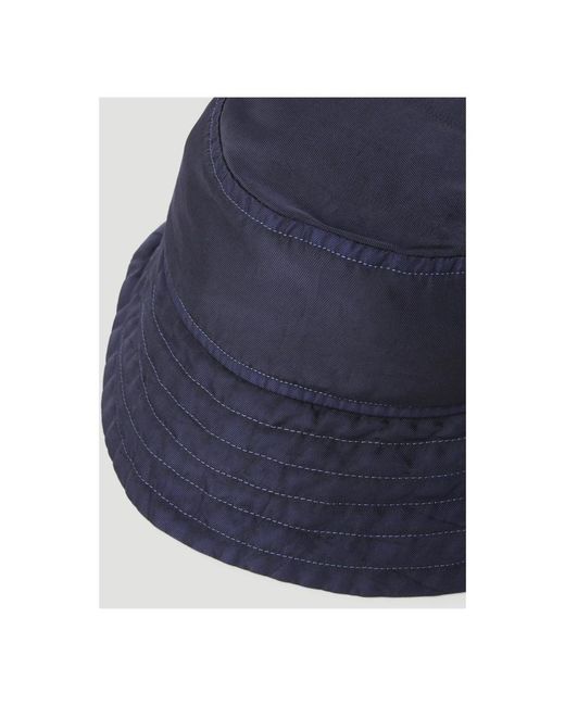 Dries Van Noten Bucket Hat Met Topstitching in het Blue voor heren