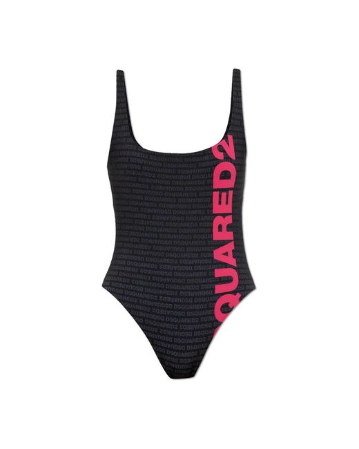 DSquared² Black Einteiliger Badeanzug