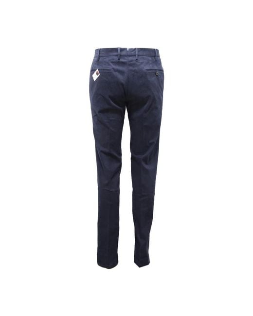 PT01 Blue Slim-Fit Trousers for men