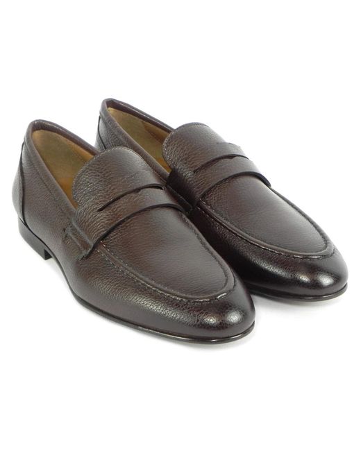 Marco Ferretti Zebu leder slipper schuh in Brown für Herren