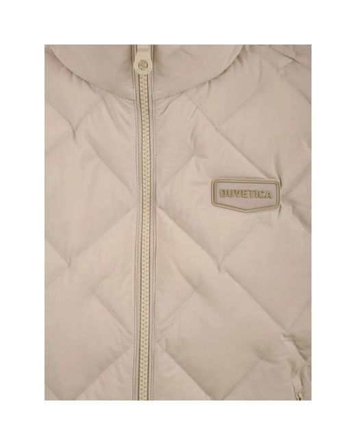 Duvetica Jassen ,Polyester Donna Vddv 30145 Ivs Vest in het Natural