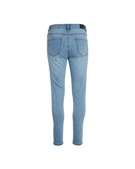 Kaffe Jeans ,Blauw ,Denim Lichtblauwe Gewassen Denim Jeans in het Blue