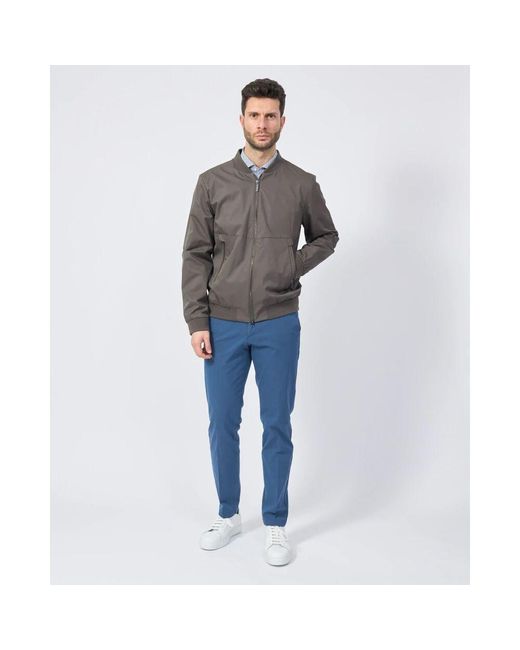 Bugatti Graue Mäntel Mit Fullzip-Verschluss in Gray für Herren