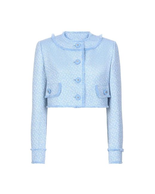 Dolce & Gabbana Gestructureerde Knoopjas in het Blue