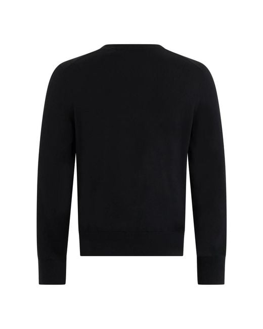 Burberry Black Round-Neck Knitwear for men