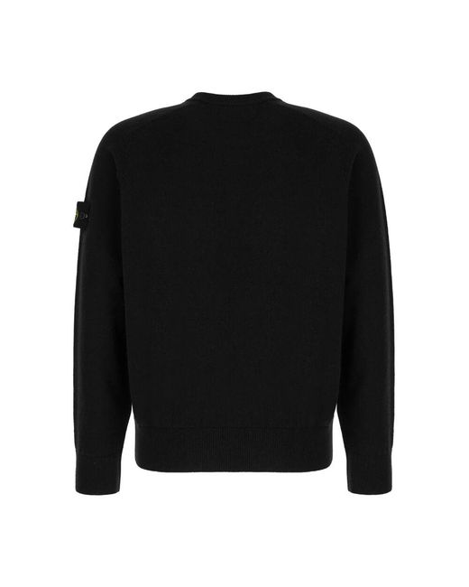 Stone Island Stilvolle Strickkollektion in Black für Herren