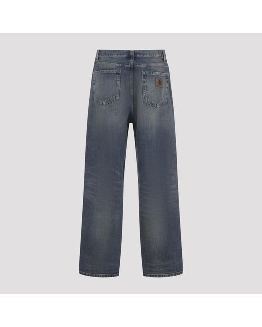 Carhartt Blue Wide Jeans for men