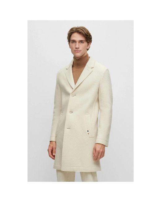 Boss Natural Single-Breasted Coats for men