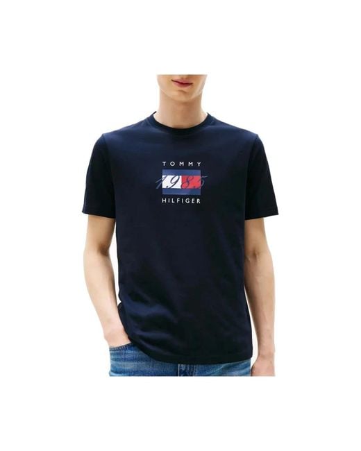 T-Shirts Tommy Hilfiger de hombre de color Blue