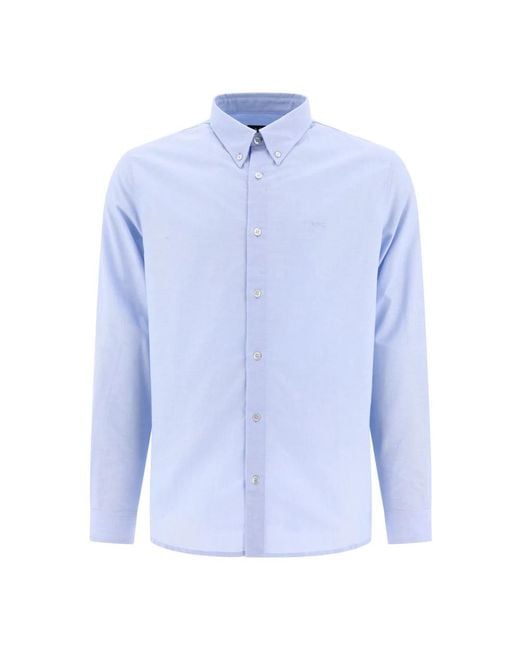 A.P.C. Blue Formal Shirts for men