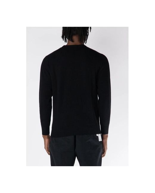 Mc2 Saint Barth Blaue crewneck sweater mit frontlogo in Black für Herren