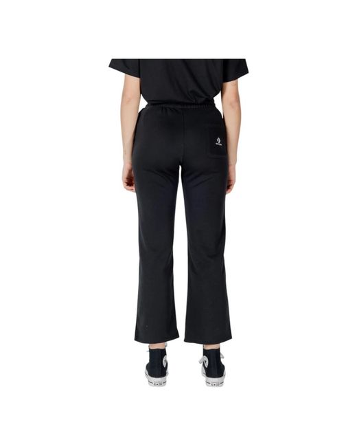 Converse Wide Trousers in het Black