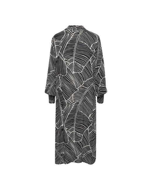 Kaffe Gray Midi Dresses