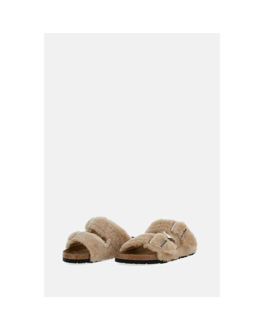 Birkenstock Natural Sliders