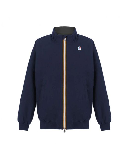 K-Way Blue Bomber Jackets for men
