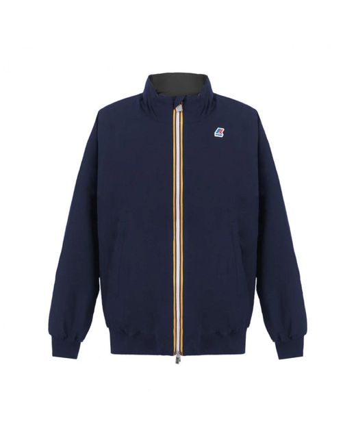 K-Way Blue Bomber Jackets for men