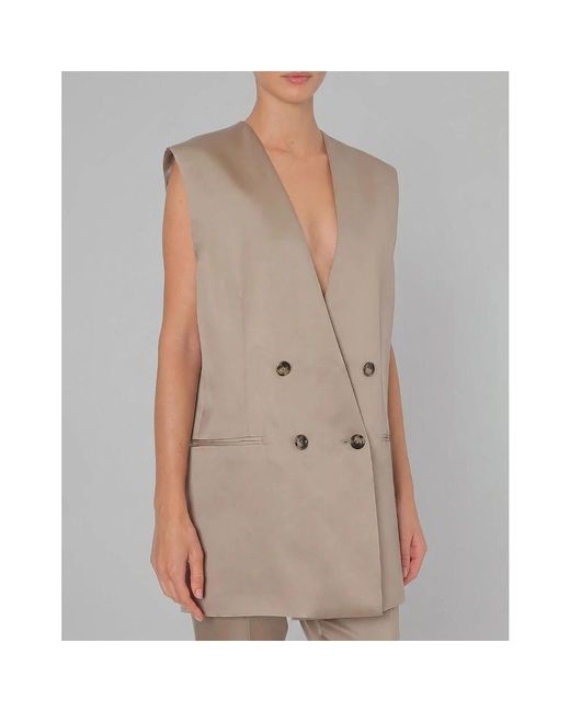 Vests Alberta Ferretti de color Brown