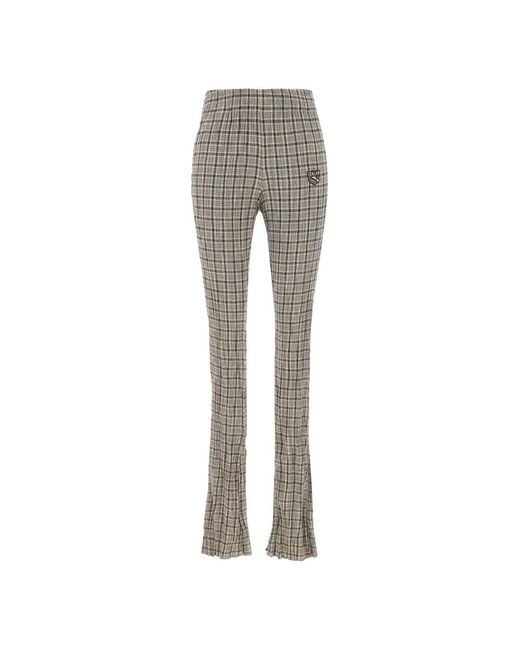 DIESEL Gray Straight Trousers