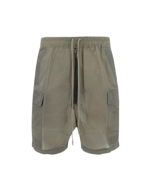 Rick Owens Ripstop cargobela shorts in Gray für Herren