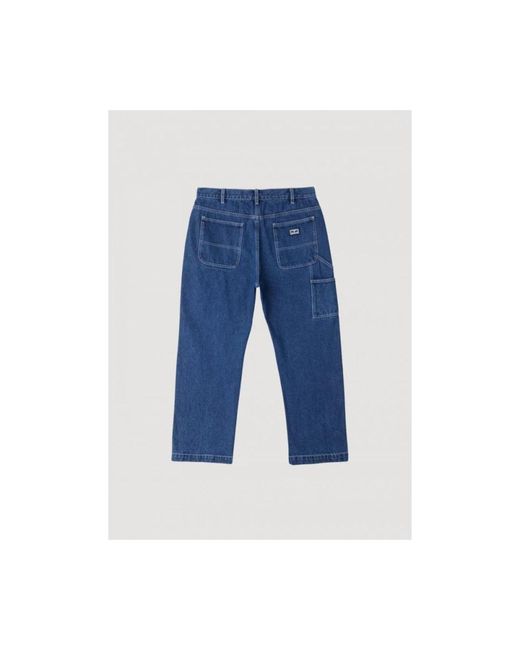 Obey Blue Straight Fit Jeans for men