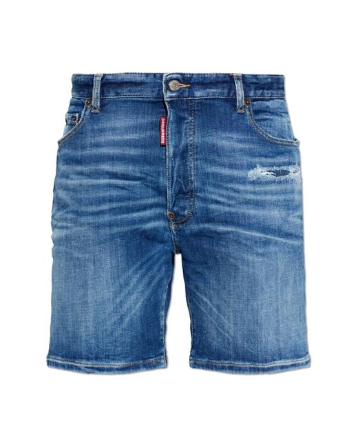 DSquared² Blue Denim Shorts for men
