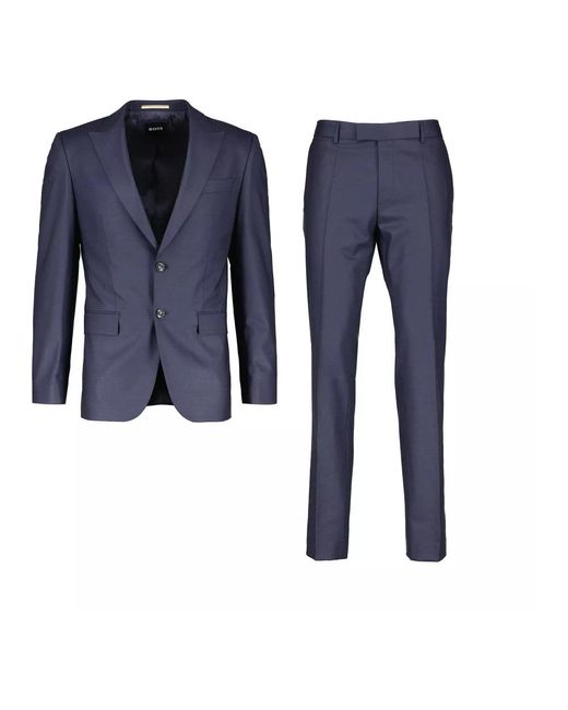 HUGO Single Breasted Suit in het Blue voor heren