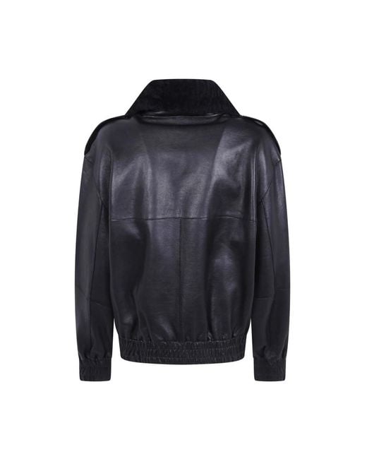 Leather Jackets P.A.R.O.S.H. de color Blue