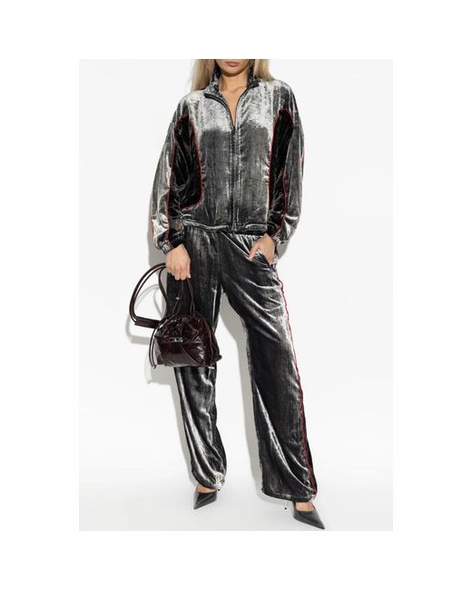 DIESEL Gray Straight Trousers