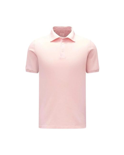 Fedeli Pink Polo Shirts for men