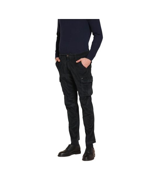Mason's Black Slim-Fit Trousers for men