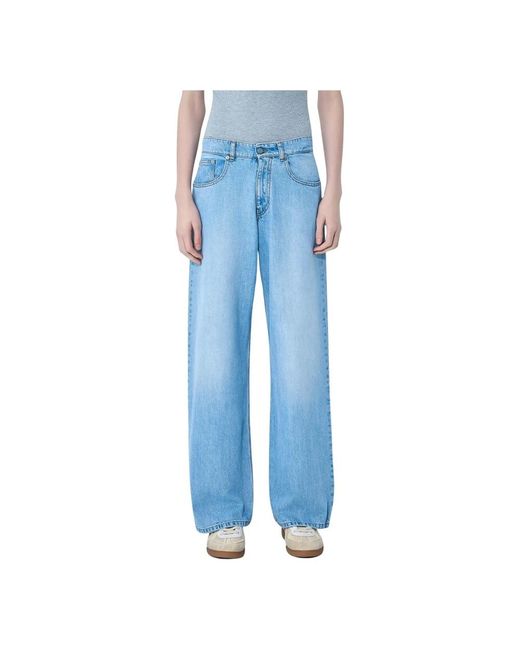 ERL Blue Wide Jeans for men