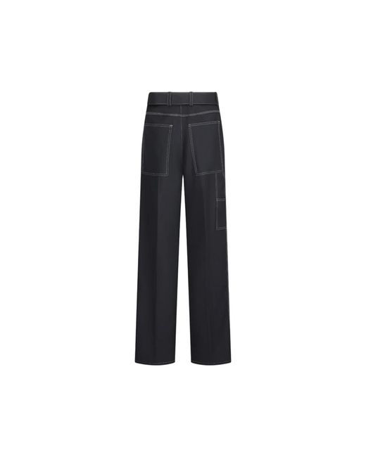 Jil Sander Broek Met Riem in het Blue voor heren