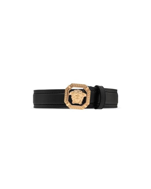 Versace Leder Gürtel in Black für Herren