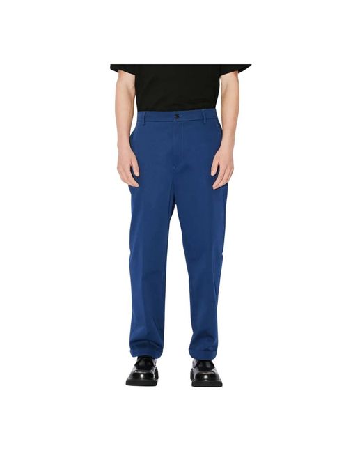 KENZO Blue Chinos for men