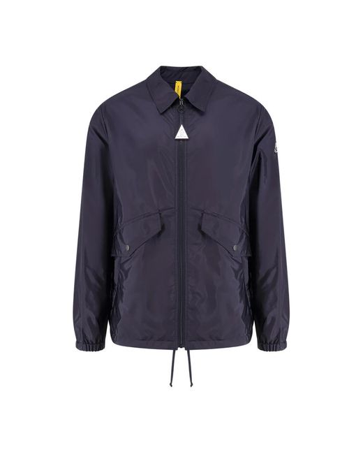 Moncler Blue Light Jackets for men