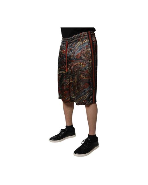 Dolce & Gabbana Black Bermudas for men