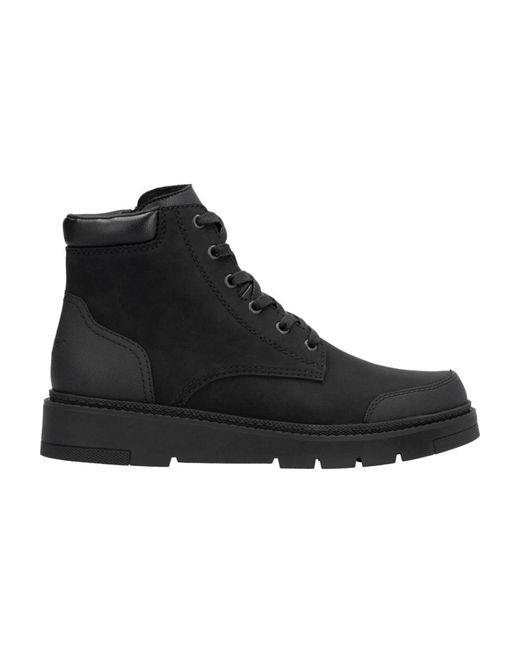 Rieker Black Lace-Up Boots for men