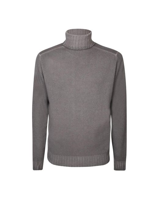 Dell'Oglio Gray Turtlenecks for men