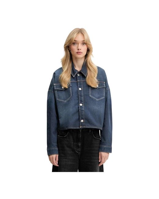 Guess Western Denim Shacket in het Blue
