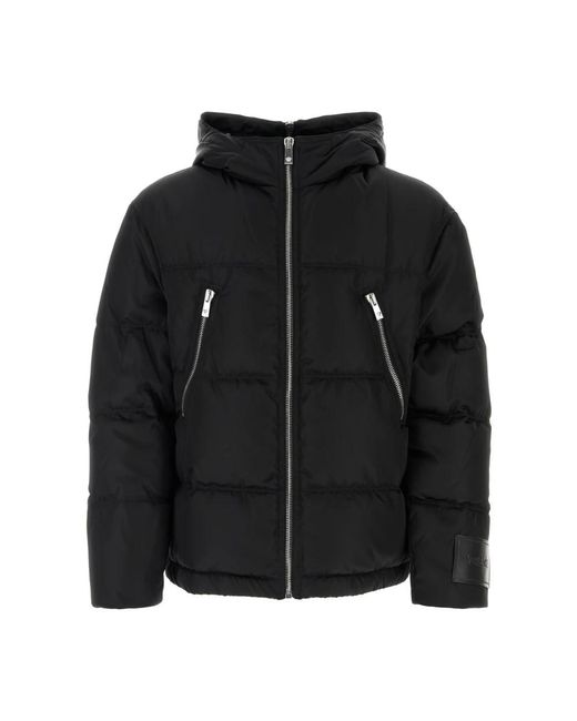 Versace Black Down Jackets for men