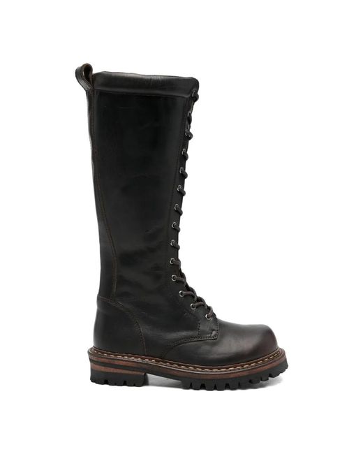 Our Legacy Black Lace-Up Boots