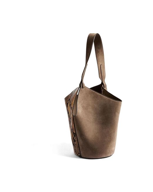 Khaite Brown Bucket Bags