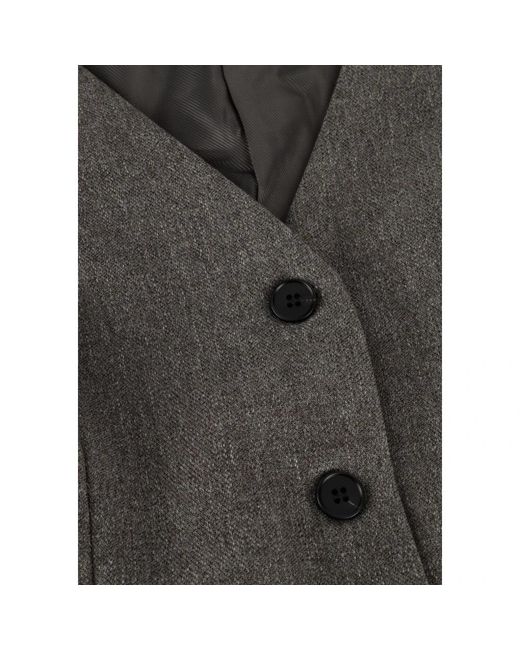Notre-v Jassen ,Grijs ,Elegante Gilet in het Black