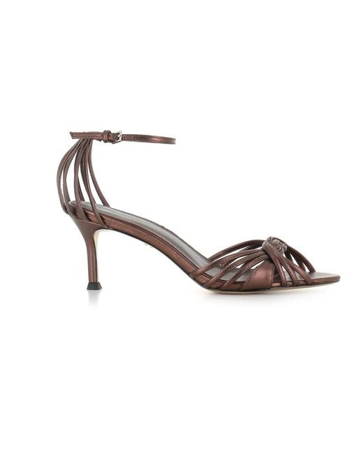 Lola Cruz Brown High Heel Sandals