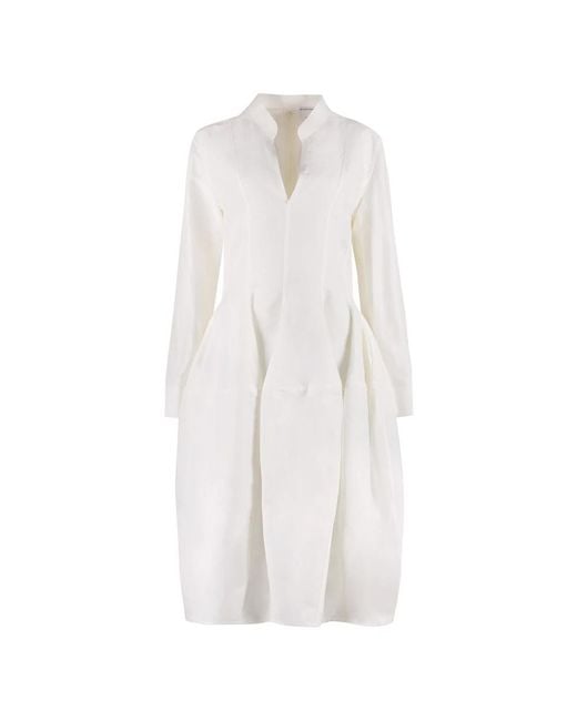 Bottega Veneta White Shirt Dresses