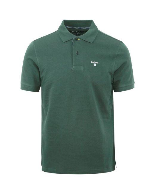 Barbour Green Polo Shirts for men
