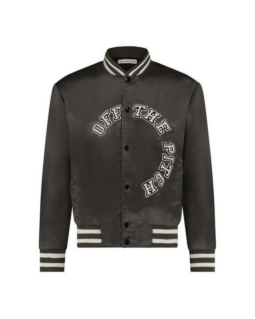 Off The Pitch Gray Bomber Jackets for men