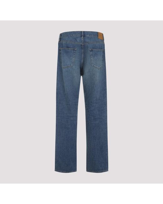Saint Laurent Blue Straight Fit Jeans for men
