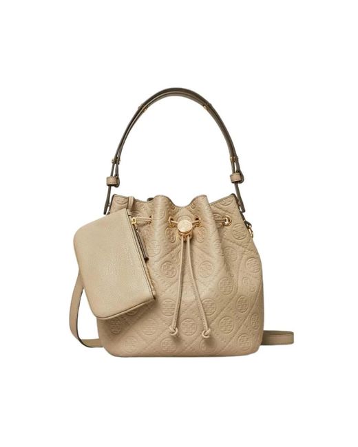 Tory Burch Natural Bucket Bags