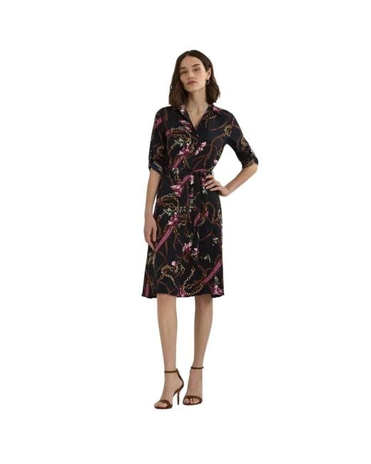 Shirt Dresses di Ralph Lauren in Black